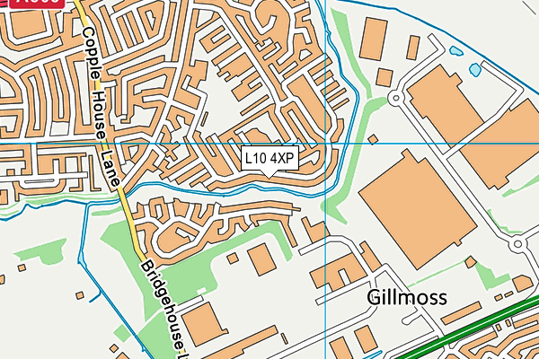 L10 4XP map - OS VectorMap District (Ordnance Survey)