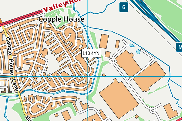 L10 4YN map - OS VectorMap District (Ordnance Survey)