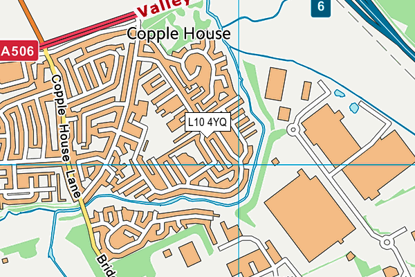 L10 4YQ map - OS VectorMap District (Ordnance Survey)