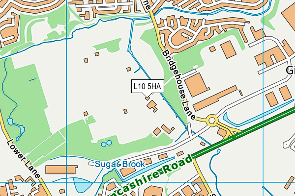 L10 5HA map - OS VectorMap District (Ordnance Survey)