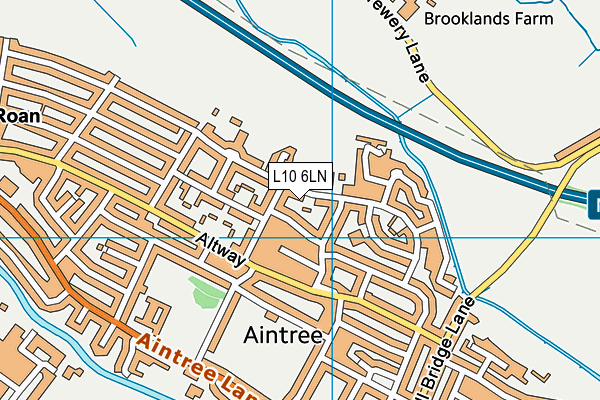 L10 6LN map - OS VectorMap District (Ordnance Survey)