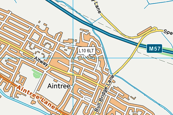 L10 6LT map - OS VectorMap District (Ordnance Survey)