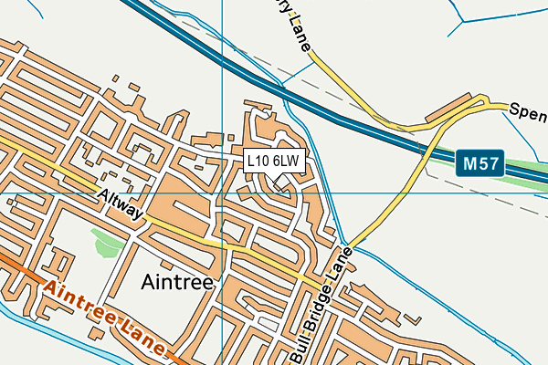 L10 6LW map - OS VectorMap District (Ordnance Survey)
