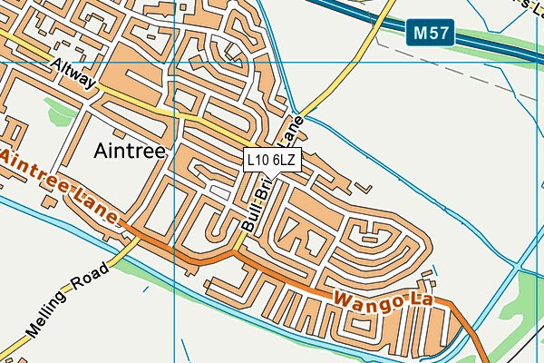 L10 6LZ map - OS VectorMap District (Ordnance Survey)