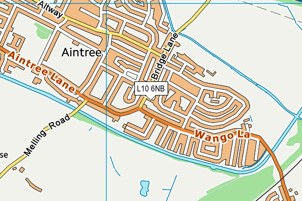 L10 6NB map - OS VectorMap District (Ordnance Survey)