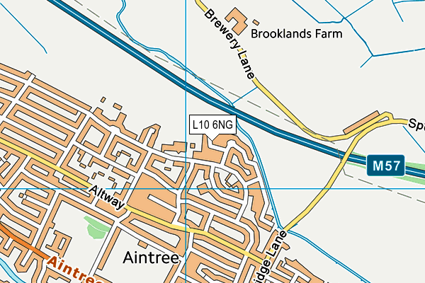 L10 6NG map - OS VectorMap District (Ordnance Survey)