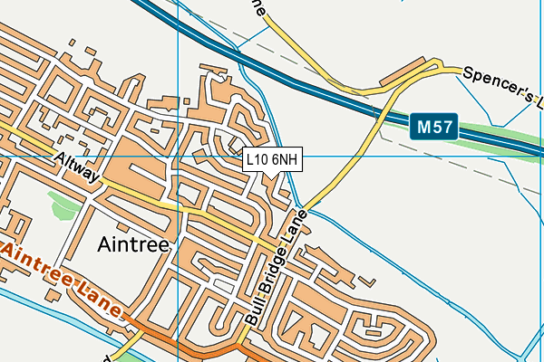 L10 6NH map - OS VectorMap District (Ordnance Survey)