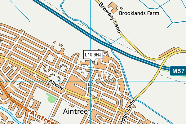 L10 6NJ map - OS VectorMap District (Ordnance Survey)