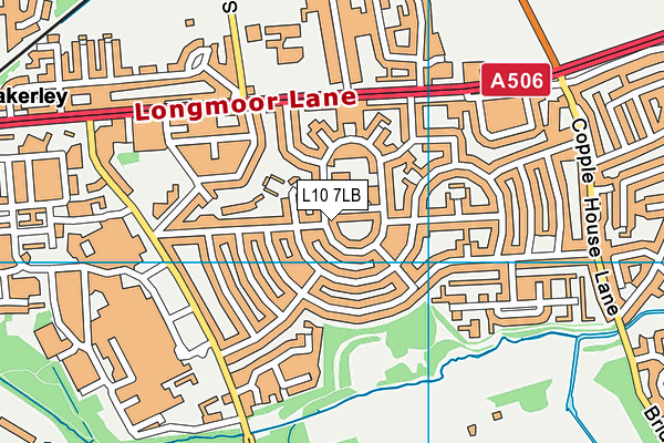 L10 7LB map - OS VectorMap District (Ordnance Survey)
