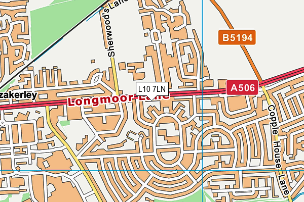 L10 7LN map - OS VectorMap District (Ordnance Survey)