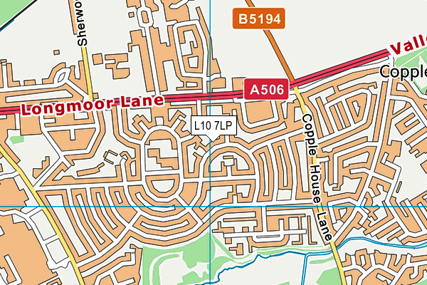 L10 7LP map - OS VectorMap District (Ordnance Survey)