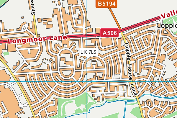 L10 7LS map - OS VectorMap District (Ordnance Survey)