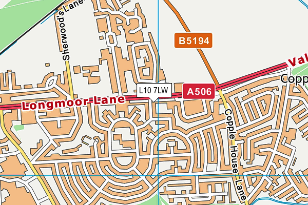 L10 7LW map - OS VectorMap District (Ordnance Survey)