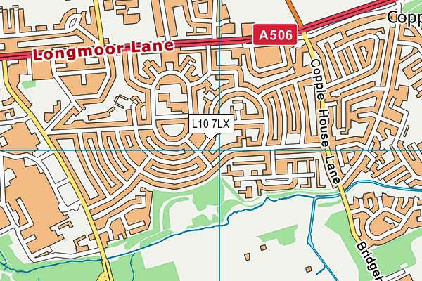 L10 7LX map - OS VectorMap District (Ordnance Survey)