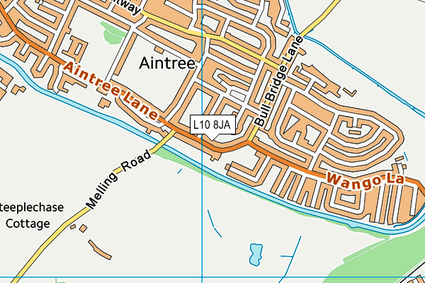 L10 8JA map - OS VectorMap District (Ordnance Survey)