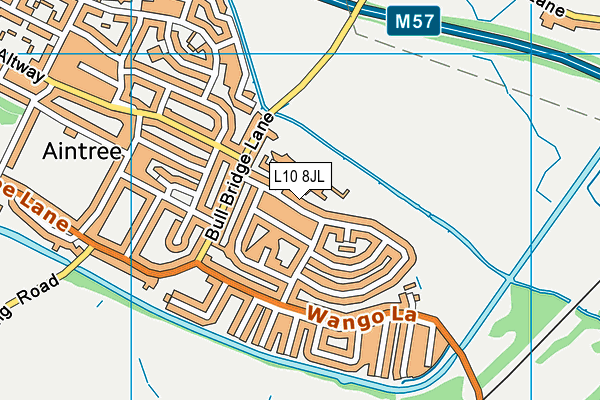 L10 8JL map - OS VectorMap District (Ordnance Survey)