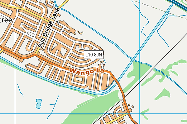 L10 8JN map - OS VectorMap District (Ordnance Survey)