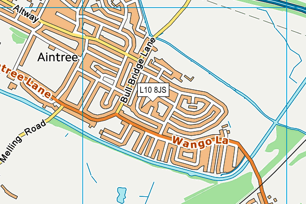 L10 8JS map - OS VectorMap District (Ordnance Survey)