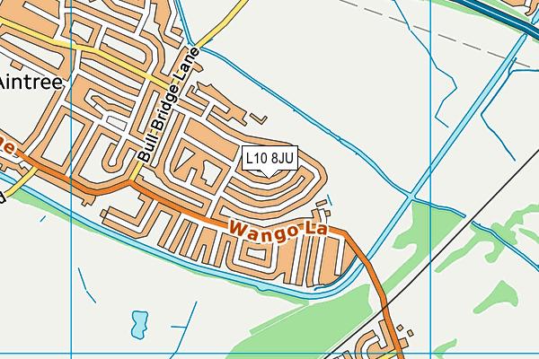 L10 8JU map - OS VectorMap District (Ordnance Survey)