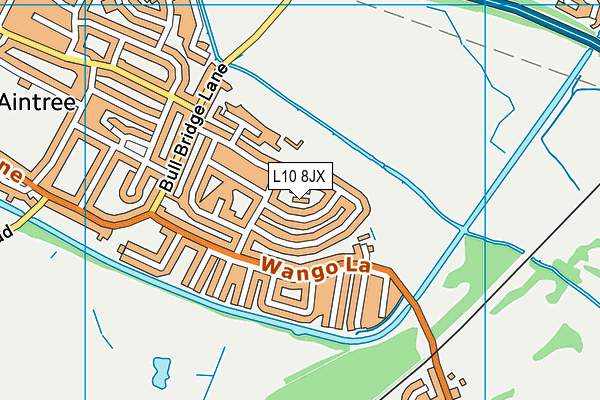 L10 8JX map - OS VectorMap District (Ordnance Survey)