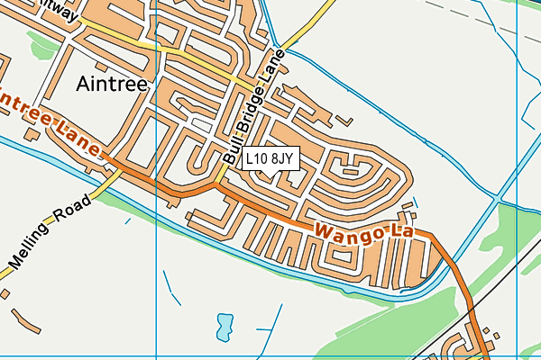 L10 8JY map - OS VectorMap District (Ordnance Survey)