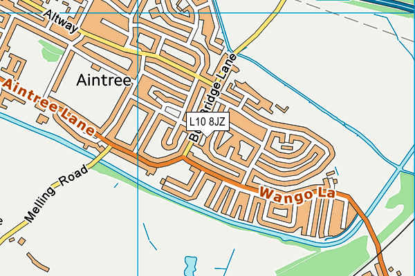 L10 8JZ map - OS VectorMap District (Ordnance Survey)