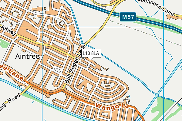 L10 8LA map - OS VectorMap District (Ordnance Survey)