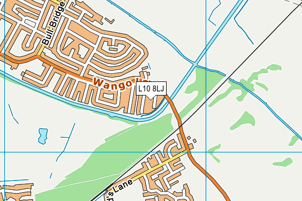 L10 8LJ map - OS VectorMap District (Ordnance Survey)