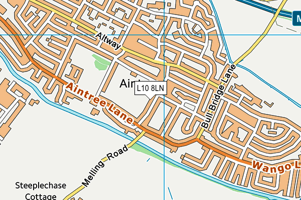 L10 8LN map - OS VectorMap District (Ordnance Survey)