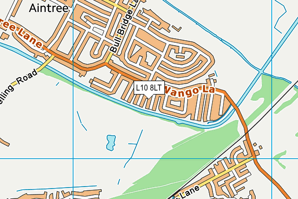 L10 8LT map - OS VectorMap District (Ordnance Survey)