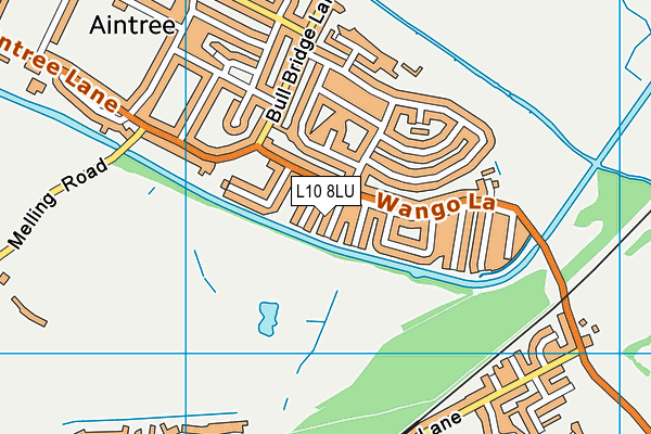 L10 8LU map - OS VectorMap District (Ordnance Survey)
