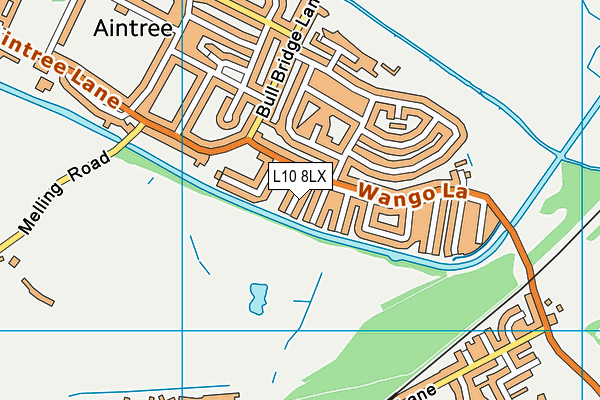 L10 8LX map - OS VectorMap District (Ordnance Survey)