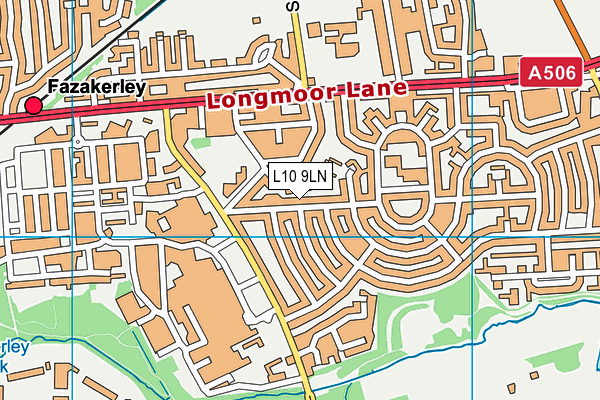 L10 9LN map - OS VectorMap District (Ordnance Survey)
