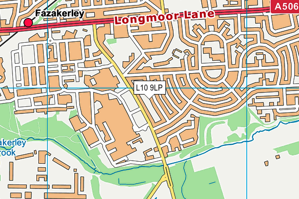 L10 9LP map - OS VectorMap District (Ordnance Survey)