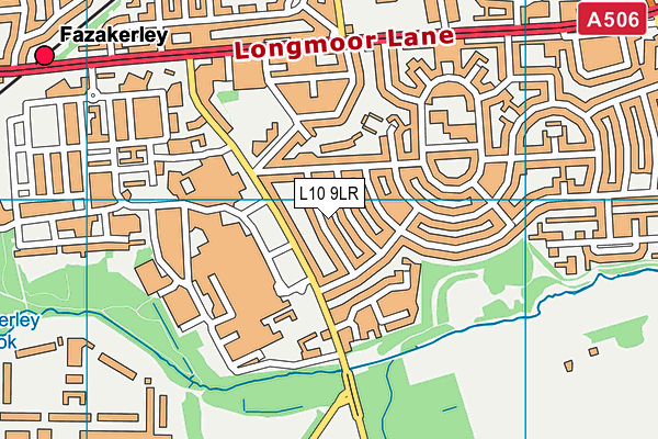 L10 9LR map - OS VectorMap District (Ordnance Survey)