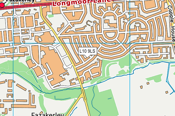 L10 9LS map - OS VectorMap District (Ordnance Survey)
