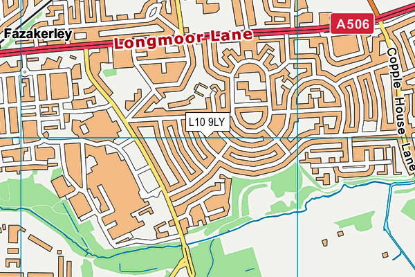 L10 9LY map - OS VectorMap District (Ordnance Survey)