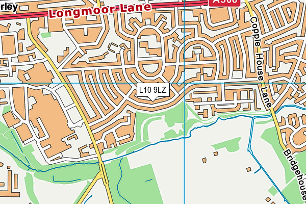 L10 9LZ map - OS VectorMap District (Ordnance Survey)