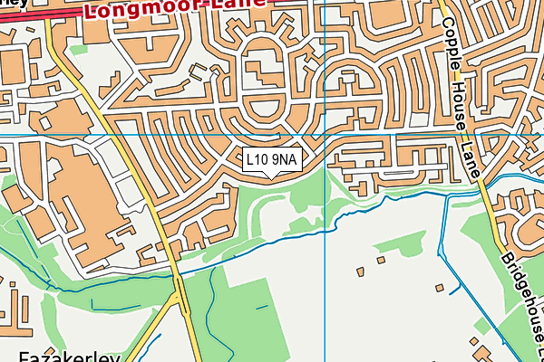 L10 9NA map - OS VectorMap District (Ordnance Survey)