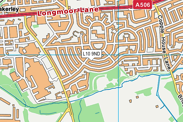 L10 9ND map - OS VectorMap District (Ordnance Survey)