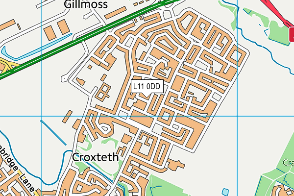 L11 0DD map - OS VectorMap District (Ordnance Survey)