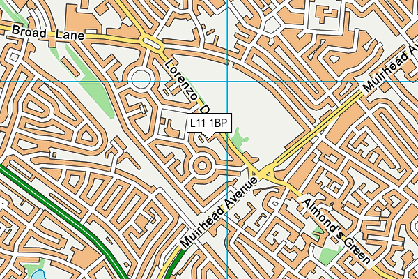 L11 1BP map - OS VectorMap District (Ordnance Survey)