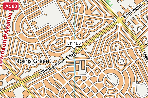 St Teresa of Lisieux Catholic Primary School map (L11 1DB) - OS VectorMap District (Ordnance Survey)