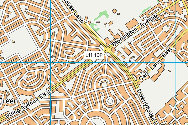 L11 1DP map - OS VectorMap District (Ordnance Survey)