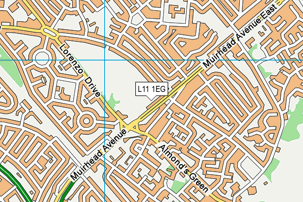 L11 1EG map - OS VectorMap District (Ordnance Survey)