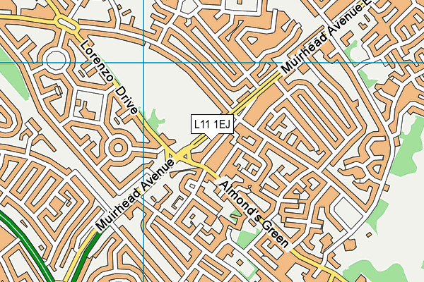 L11 1EJ map - OS VectorMap District (Ordnance Survey)