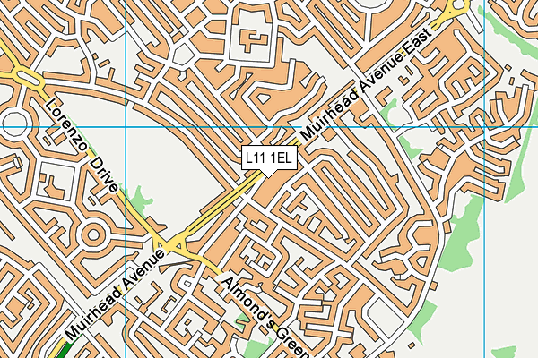 L11 1EL map - OS VectorMap District (Ordnance Survey)