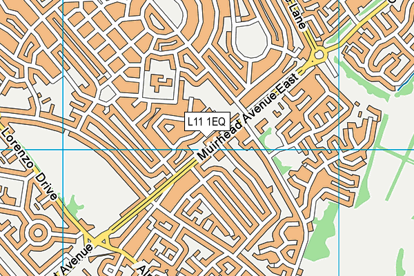 L11 1EQ map - OS VectorMap District (Ordnance Survey)