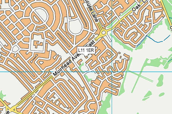 L11 1ER map - OS VectorMap District (Ordnance Survey)