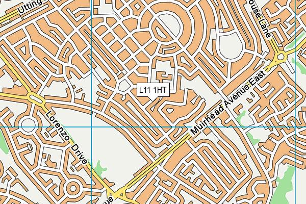 L11 1HT map - OS VectorMap District (Ordnance Survey)